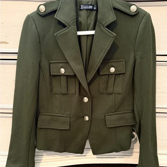 New York & Co. Green Military Blazer - Picture 9 of 10